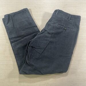 JB Britches Torino Corduroy Pants Men 34R Charcoal Made In‎ Italy Old Money